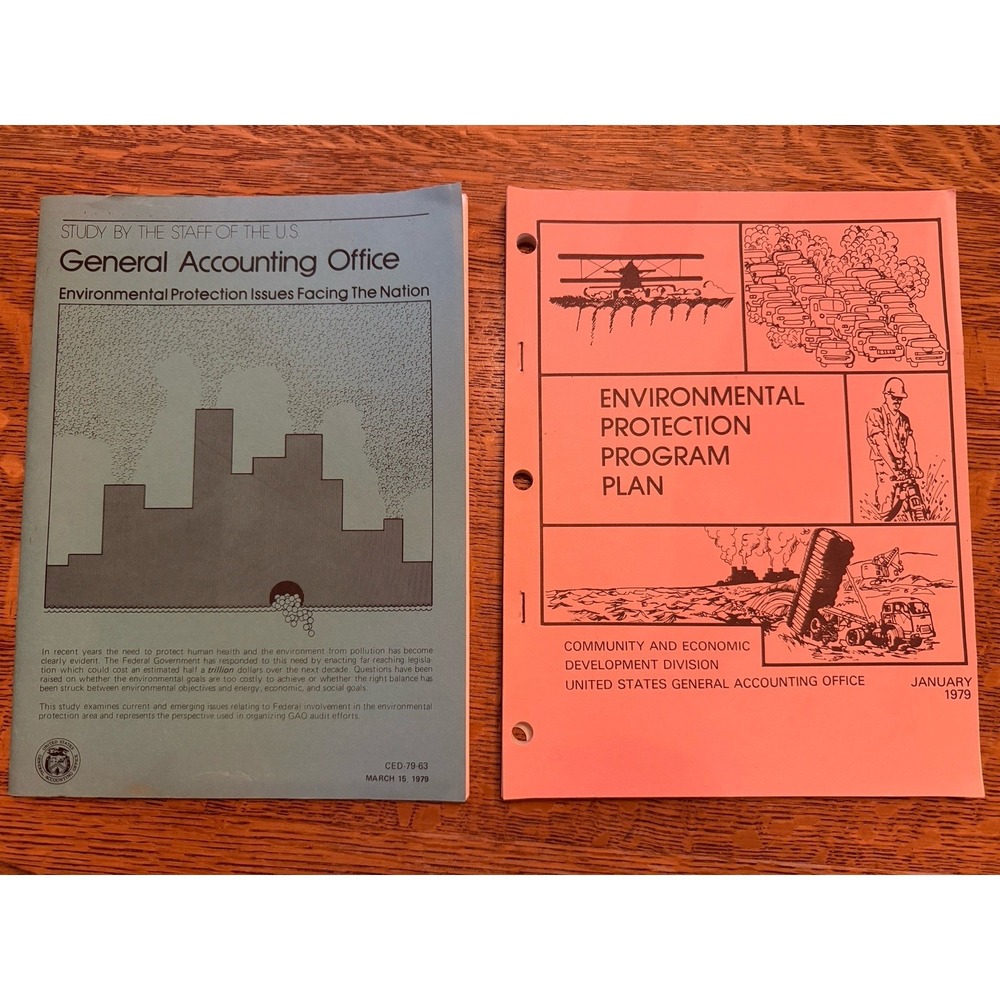VTG‎ Two EPA Reports Ecological Accounting USA Program Plan 1979 Environmental